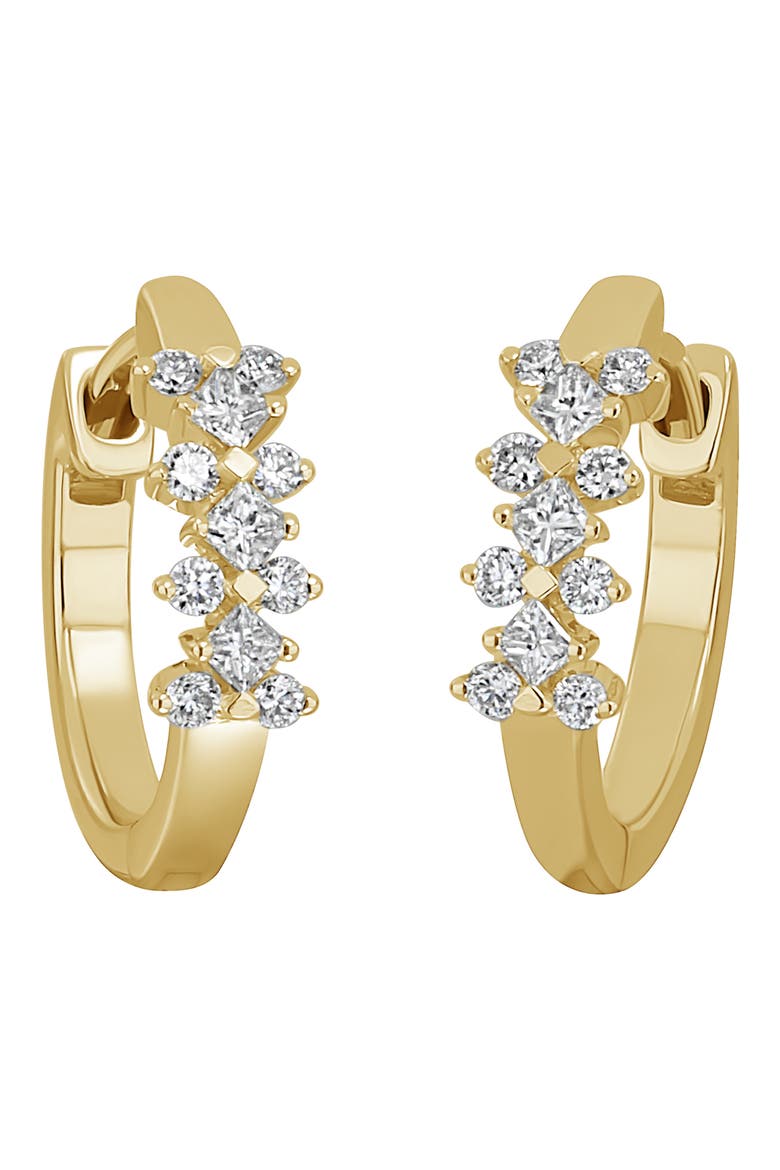 Getty Diamond Hoop Earrings (Nordstrom Exclusive), Main, color, 18K YELLOW GOLD
