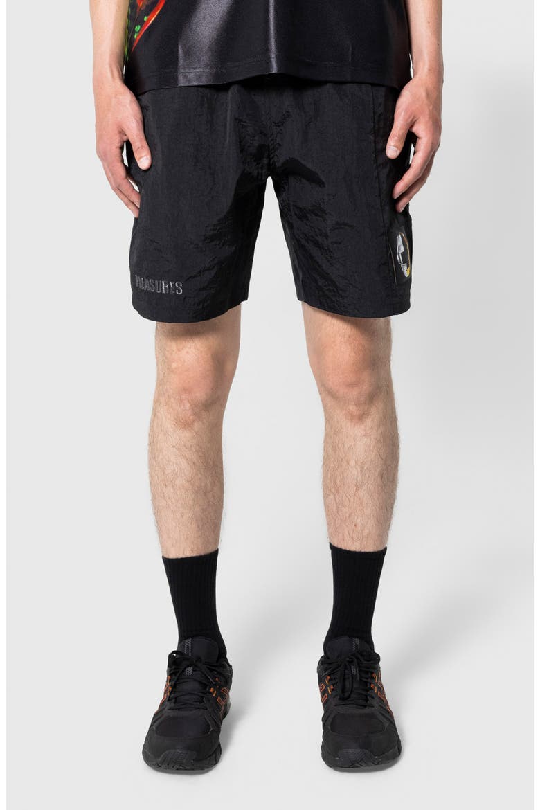 x Daft Punk Crush Hiking Shorts, Main, color, BLACK