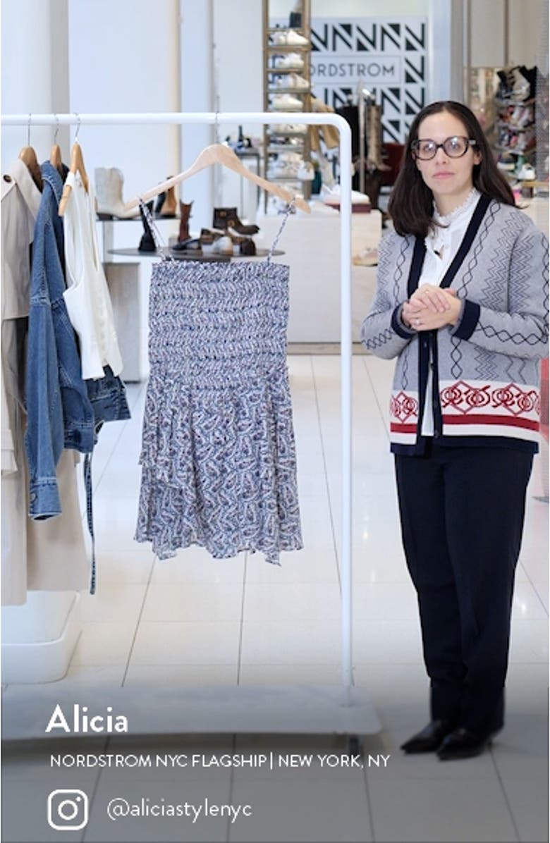 Anka Floral Tiered Ruffle Cotton Sundress, sales video thumbnail