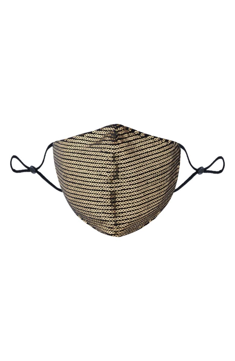 NATALIE MILLS Stella Sequin Adult Cotton Face Mask, Main, color, 
