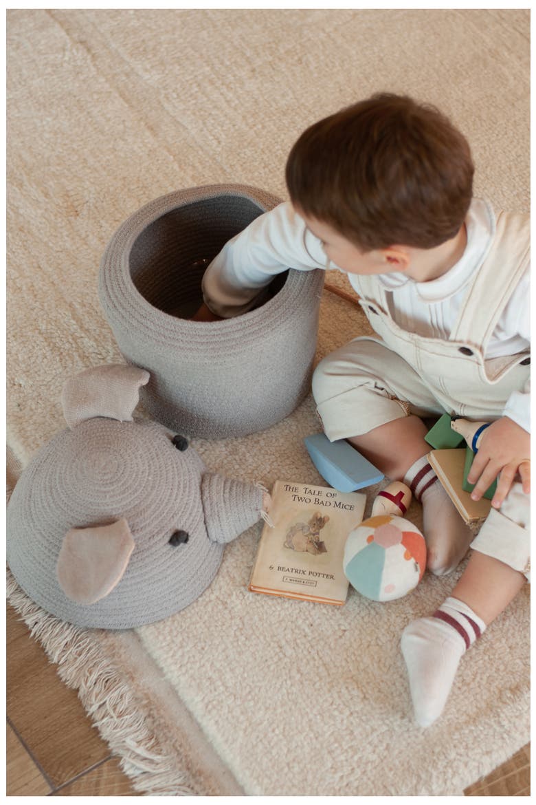 Renata the Rat Basket, Alternate, color, PEARL GREY