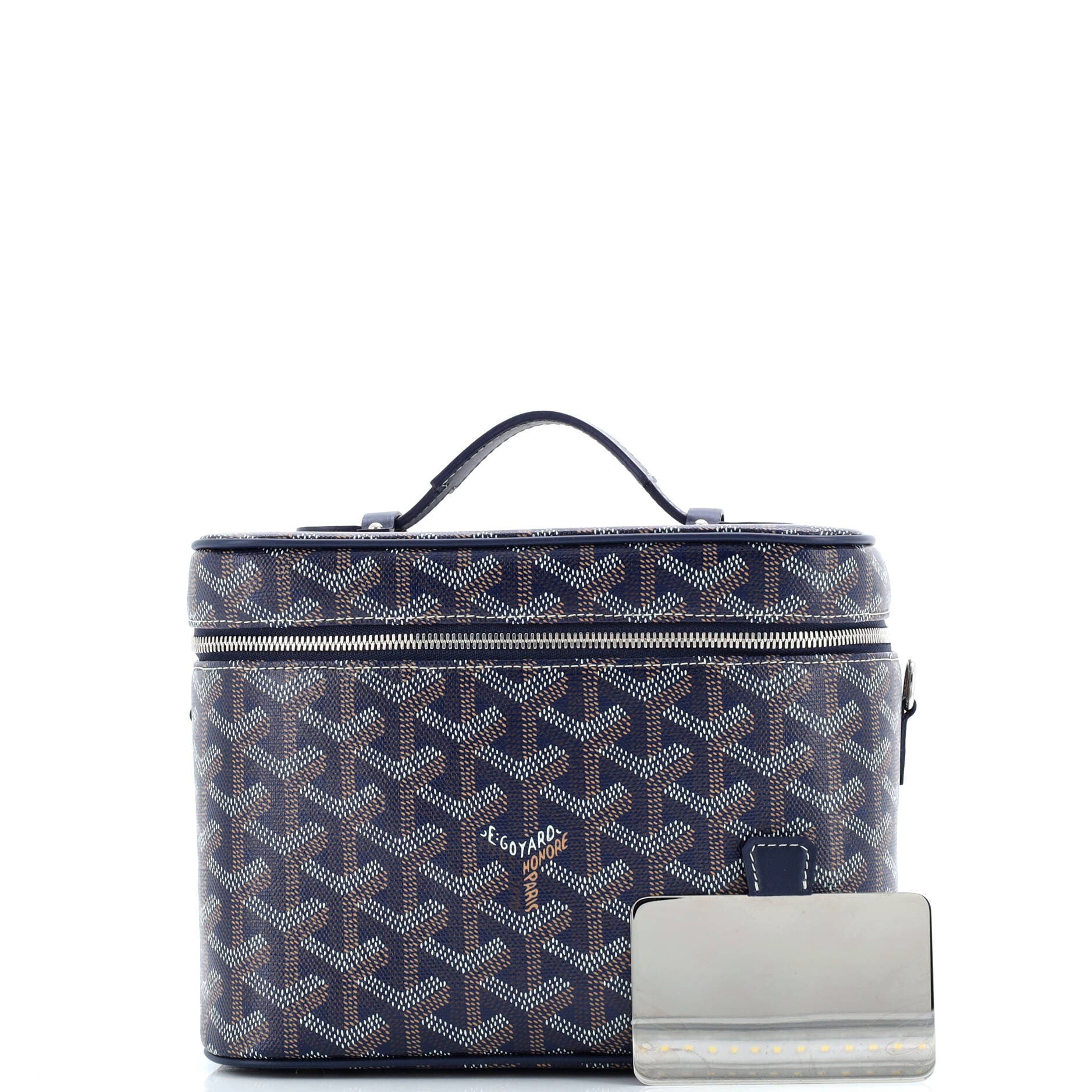 Pre-Owned Goyard Muse Vanity Case Coated Canvas, Alternate, color, 
