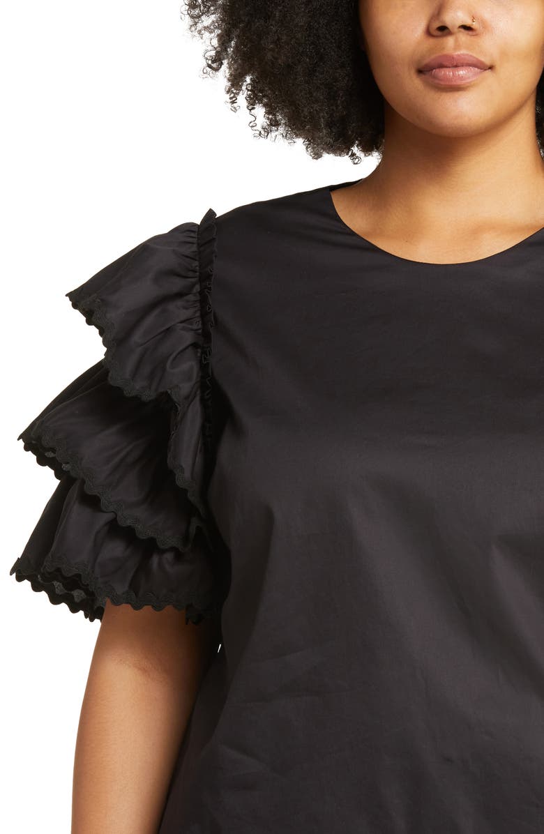 HARSHMAN Juliette Ruffle Sleeve Blouse, Alternate, color, 