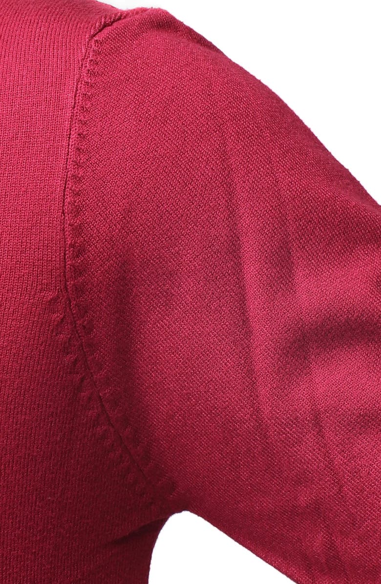 XRAY Core Mock Neck Knit Sweater, Alternate, color, Dark Burgundy