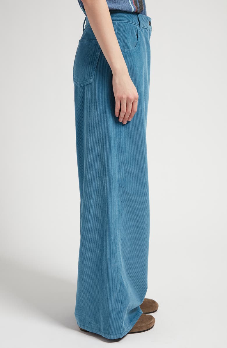 The Row Chan Wide Leg Cotton Corduroy Pants, Alternate, color, 