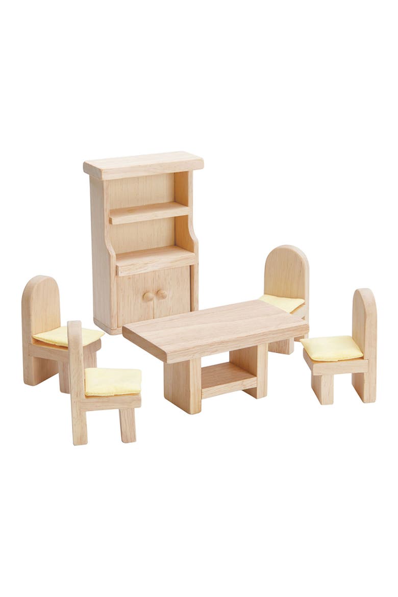 Classic Dollhouse Dining Room Set, Main, color, NATURAL