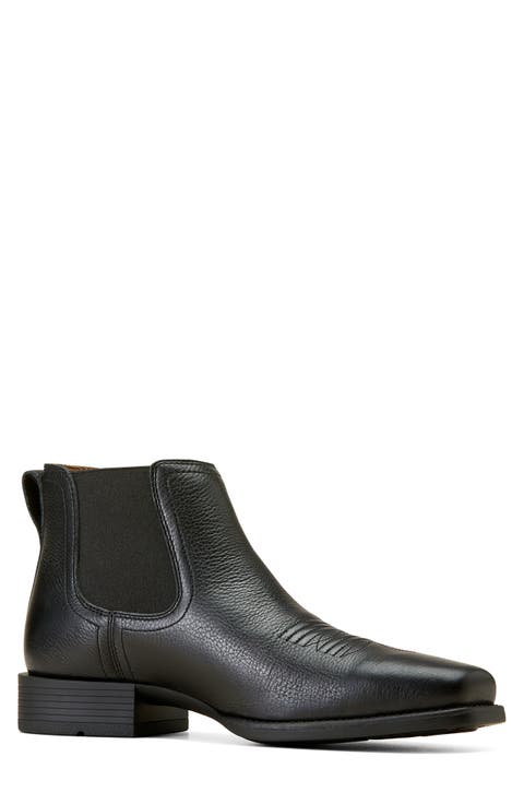 Booker Ultra Square Toe Western Chelsea Boot (Men)
