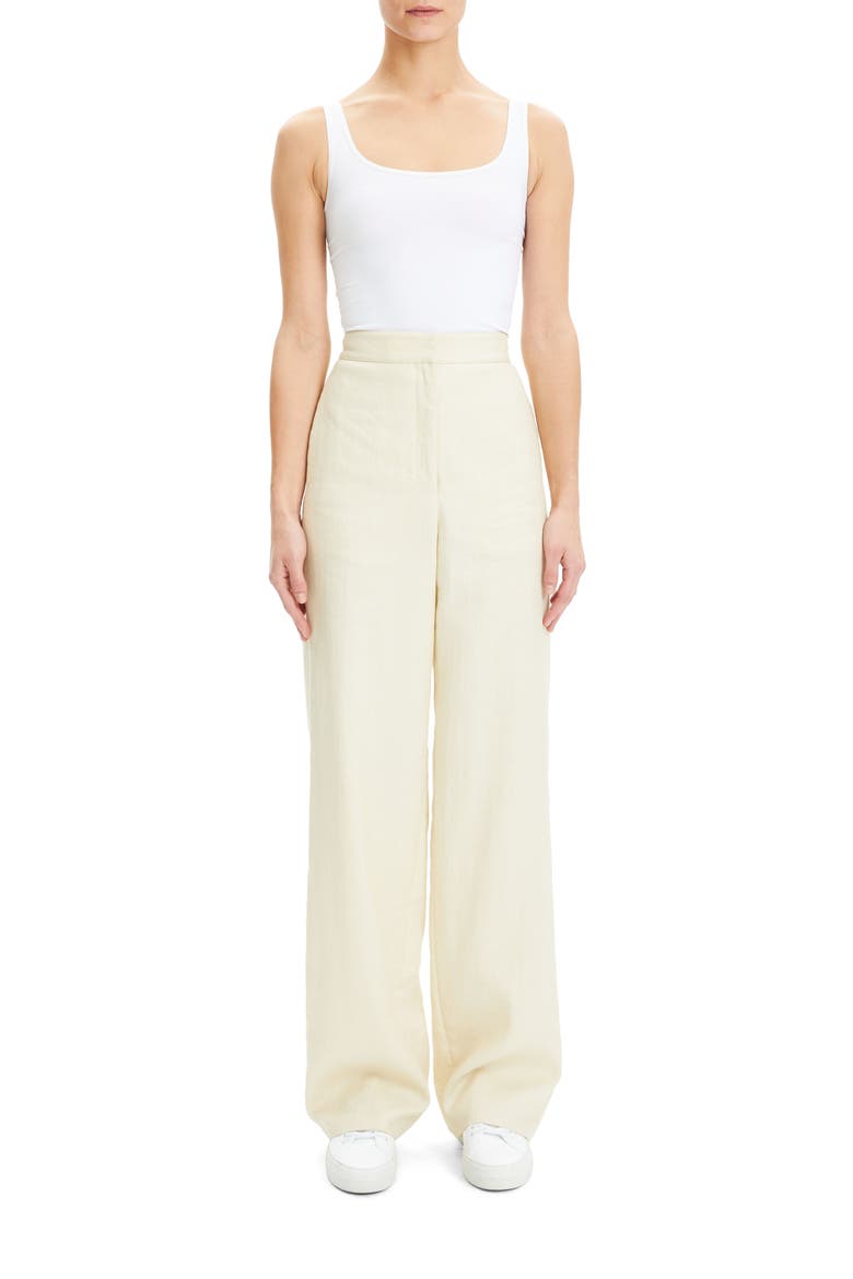Clean Wide Leg Pants, Alternate, color, LIGHT LINEN