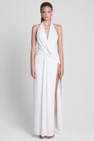 LEAU Palermo Plunge Drape Maxi Dress