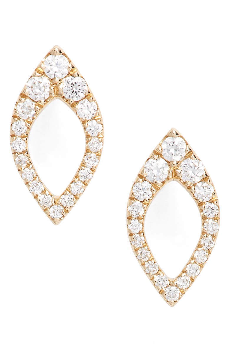 Dana Rebecca Designs Marquise Diamond Studs, Main, color, 