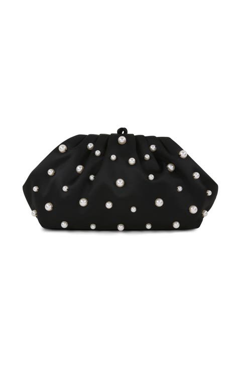 Margot Beaded Pouch Clutch