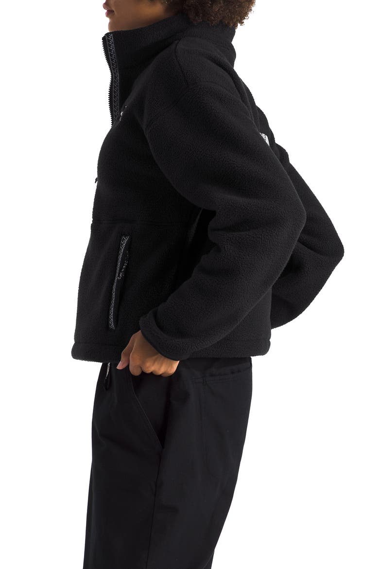 Fleeski High Pile Fleece Zip Pullover, Alternate, color, BLACK