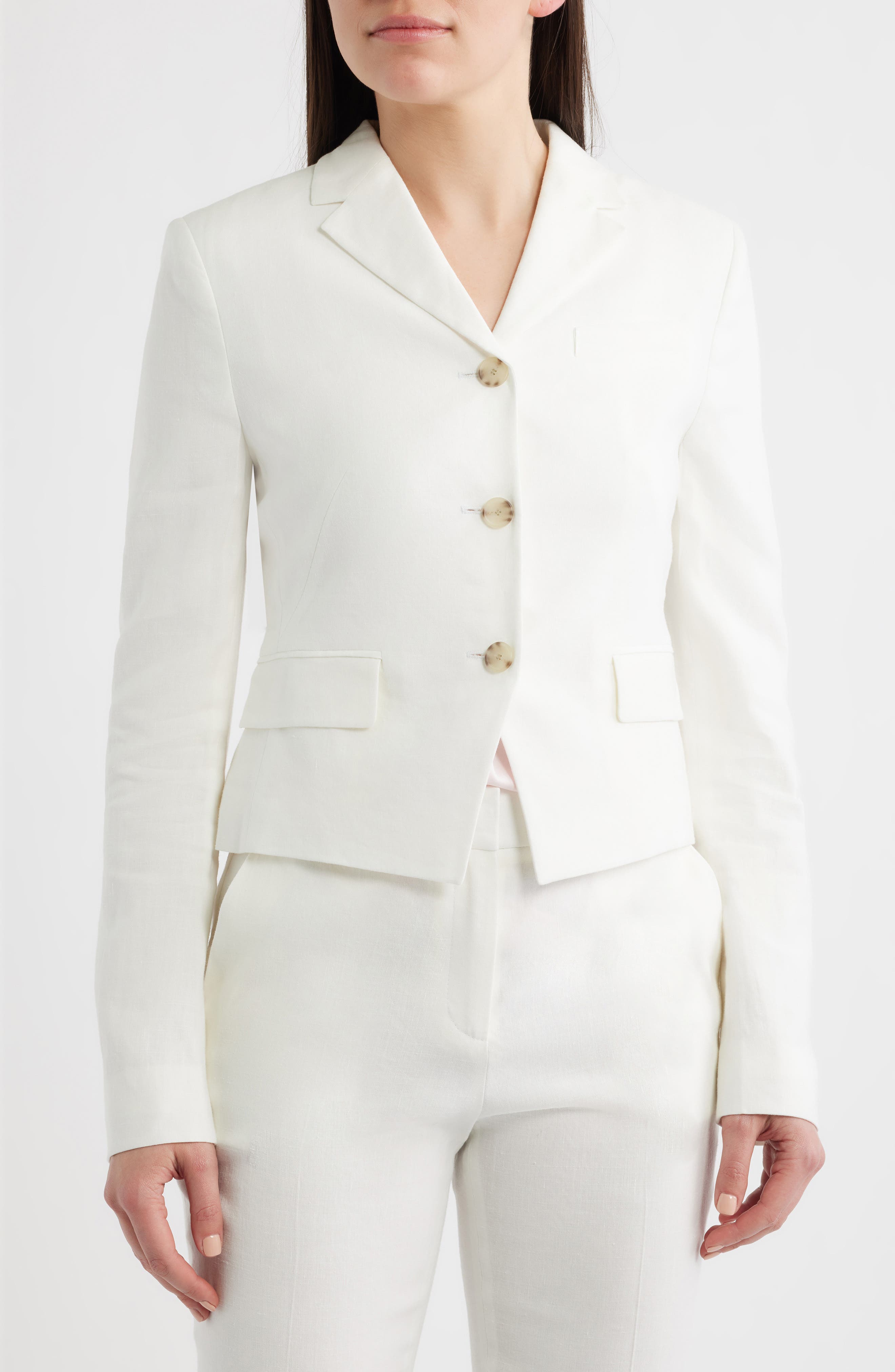 Женские BOSS Jori Linen Blend Jacket — фото 4