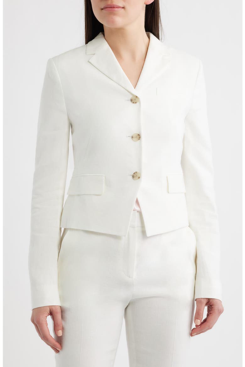 Jori Linen Blend Jacket, Alternate, color, BRIGHT WHITE
