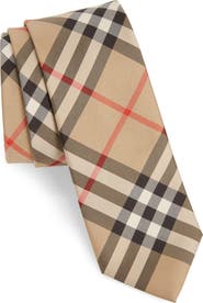 Burberry Manston Check Silk Tie