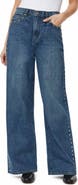Habitual Gemma Studded High Waist Wide Leg Jeans