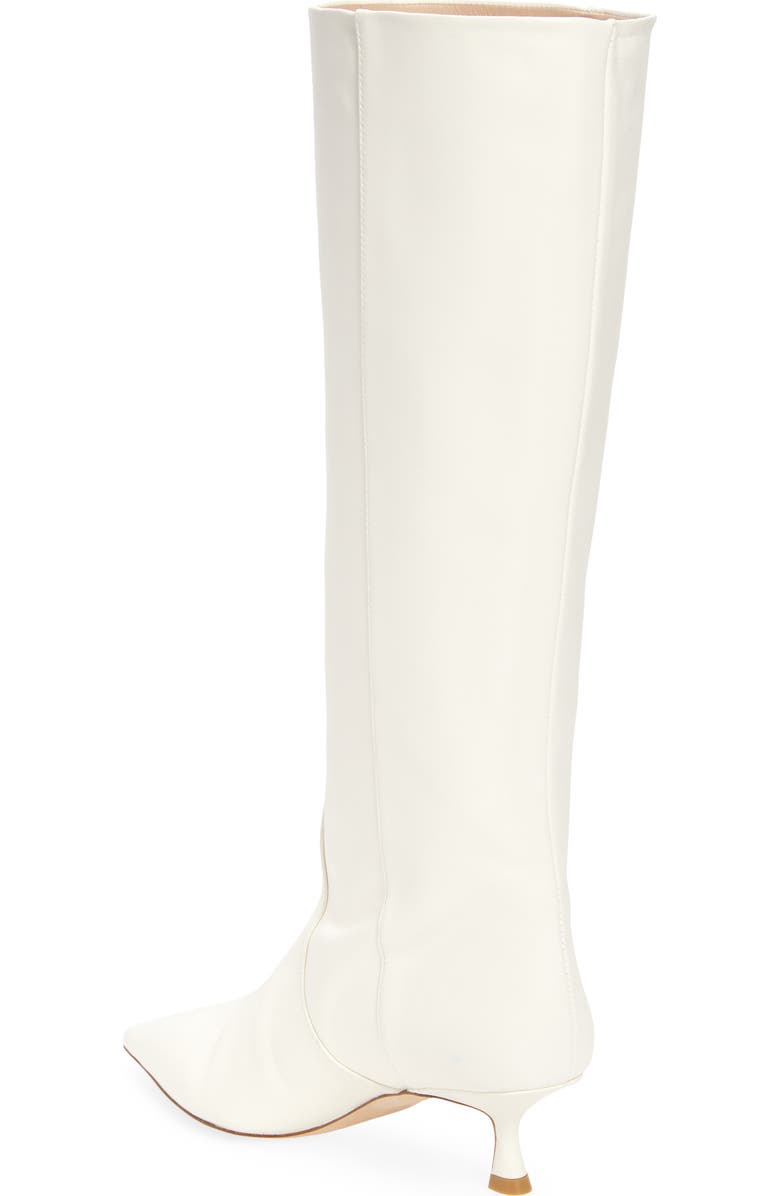Stuart Weitzman Naomi 50 Boot, Alternate, color, Cream Lacquered Nappa