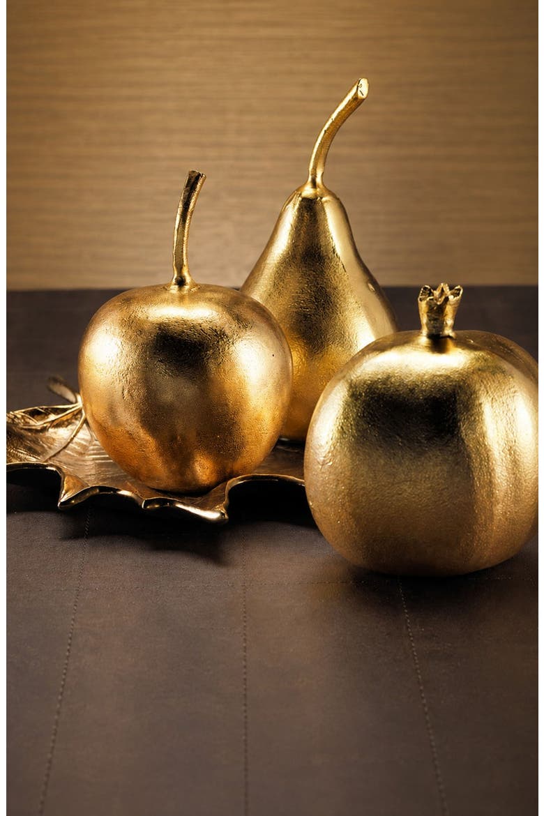 Golden Pomegranate Figurine, Alternate, color, GOLD