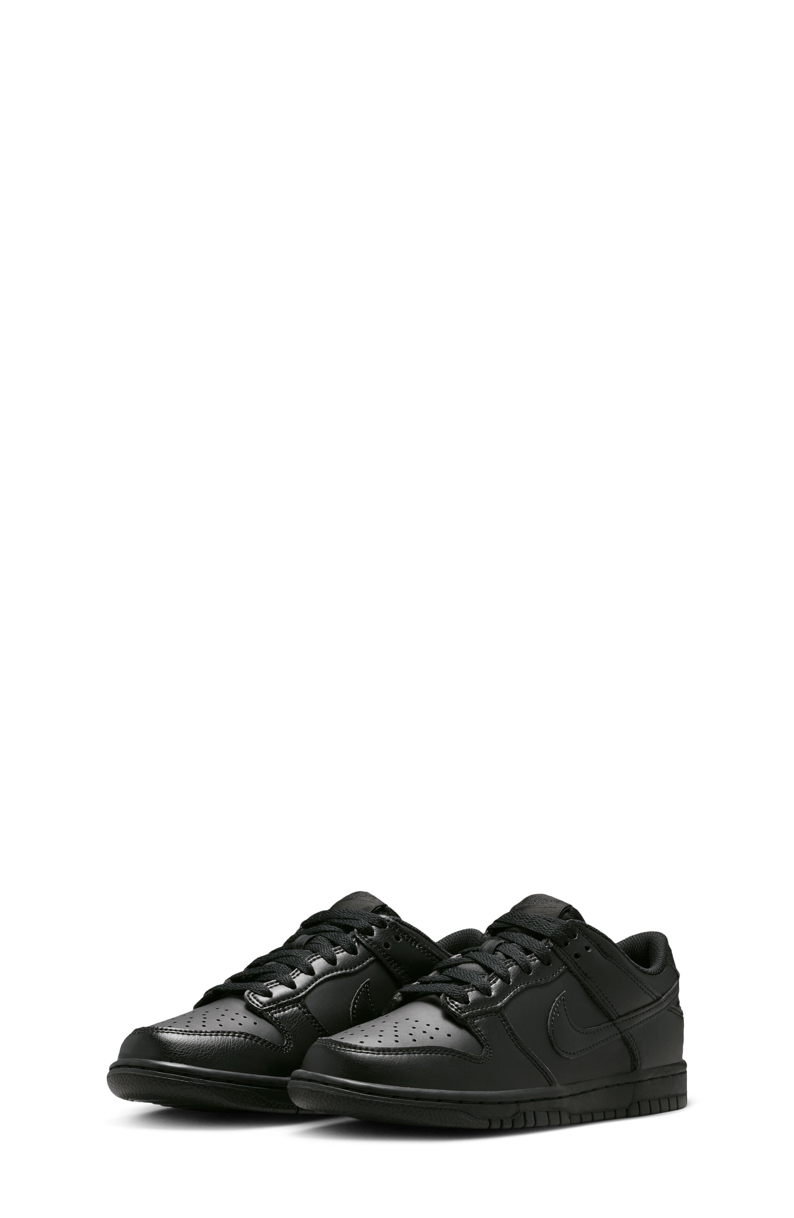 Nike Kids' Dunk Low Basketball Sneaker, Alternate, color, Black/ Black