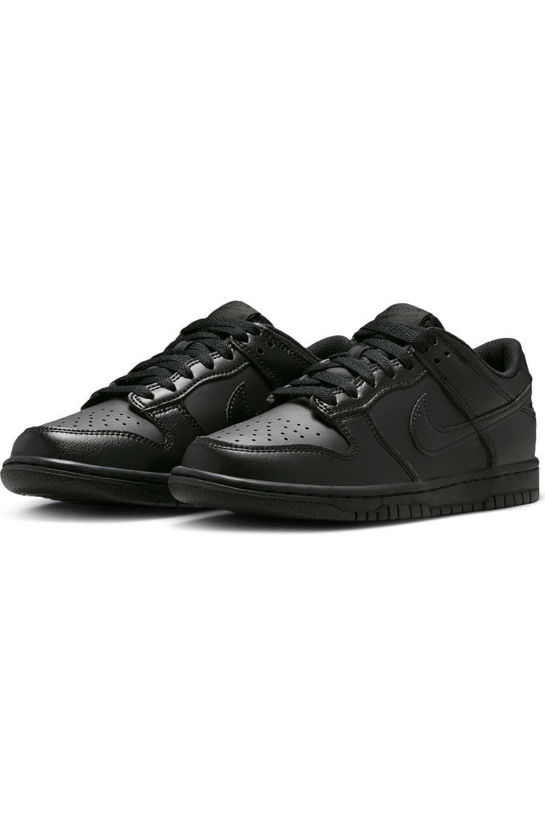 Nike Kids' Dunk Low Basketball Sneaker, Alternate, color, Black/ Black