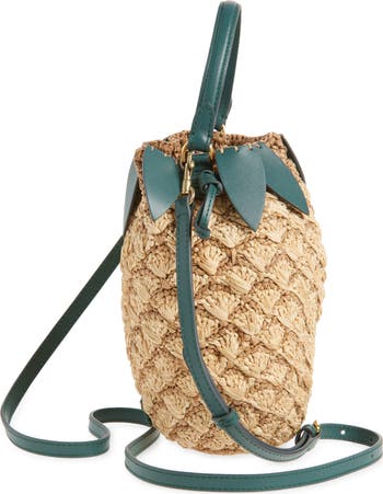 Anya Hindmarch Pineapple Crocheted Raffia Crossbody Bag