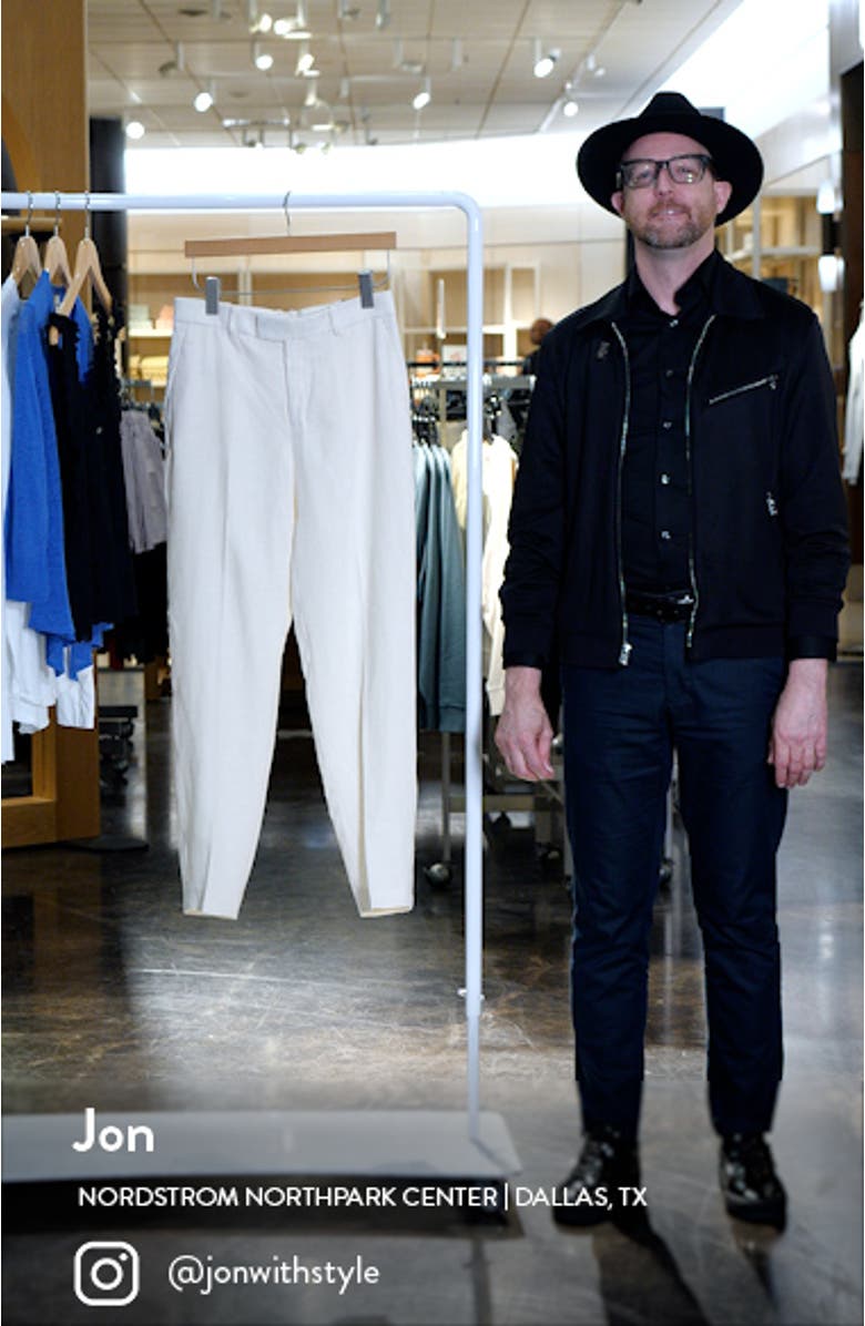 Straight Leg Linen Pants, sales video thumbnail