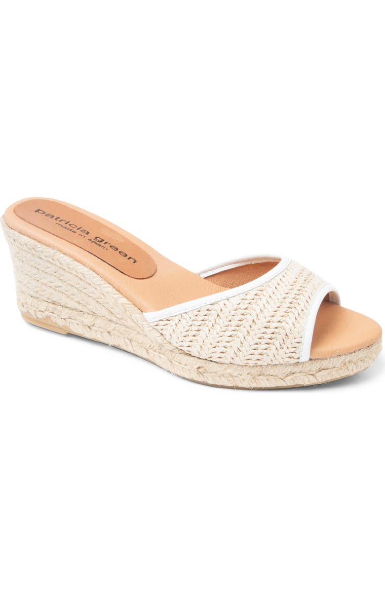 patricia green Sienna Raffia Espadrille Wedge Sandal, Main, color,