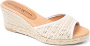 patricia green Sienna Raffia Espadrille Wedge Sandal