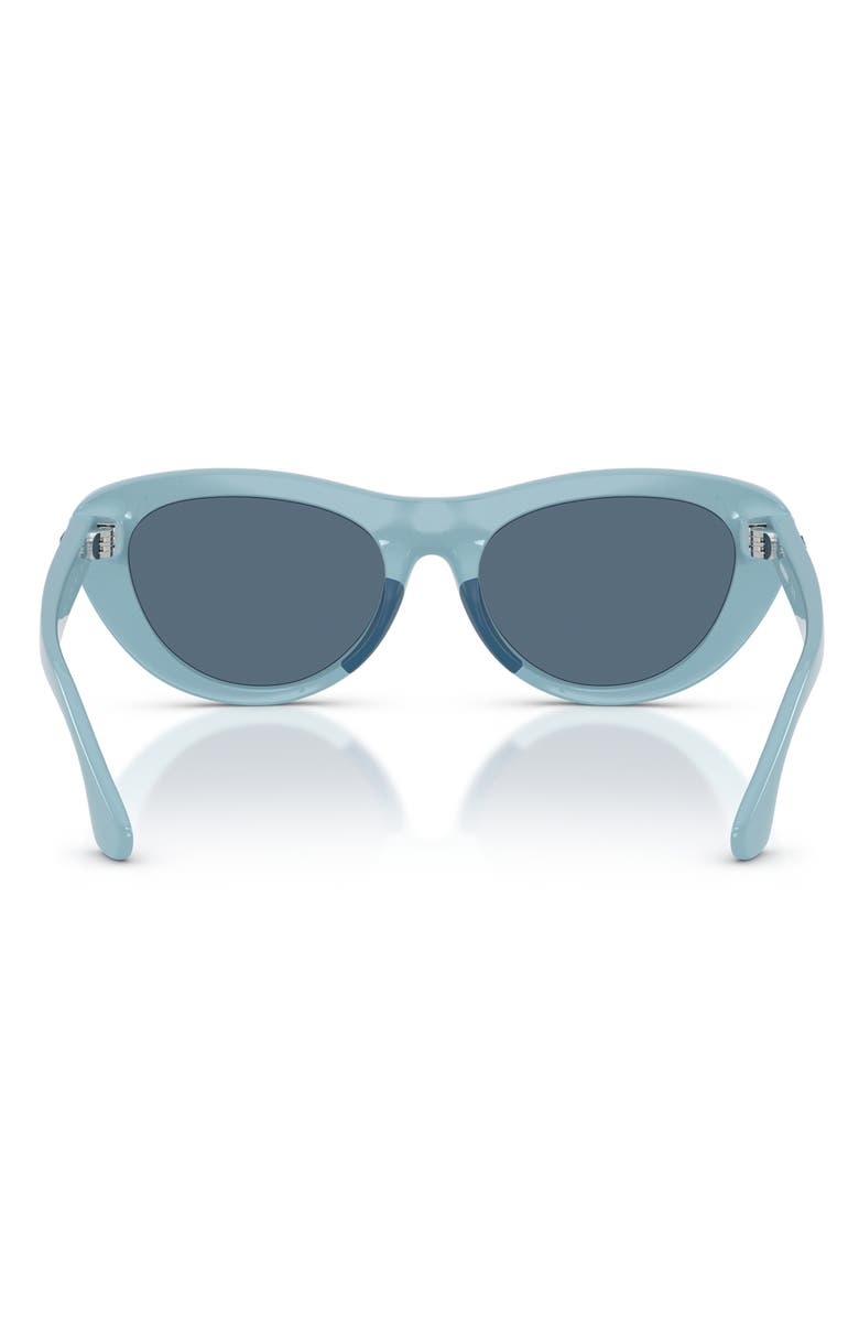 Burberry Kids' 49mm Small Cat Eye Sunglasses, Alternate, color, Light Blue / Dark Blue