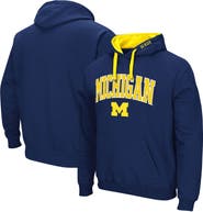 COLOSSEUM Men's Colosseum Navy Michigan Wolverines Big & Tall Arch & Logo 2.0 Pullover Hoodie