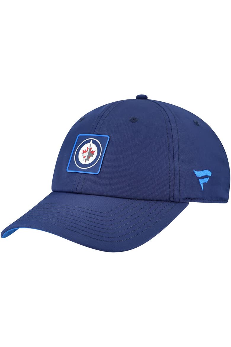 Men's Fanatics  Navy Winnipeg Jets Authentic Pro Rink Adjustable Hat, Main, color, Navy