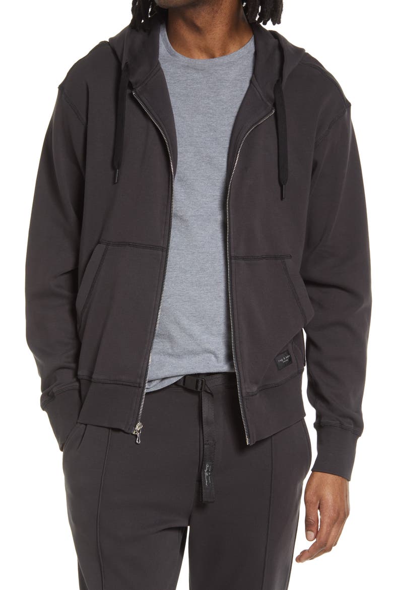 Archetype Damon Cotton Hoodie, Main, color, DARK GREY