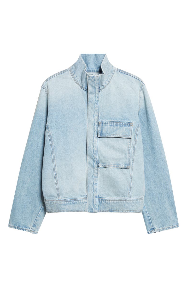 Nili Lotan Marilou Denim Jacket, Main, color, Alice Wash