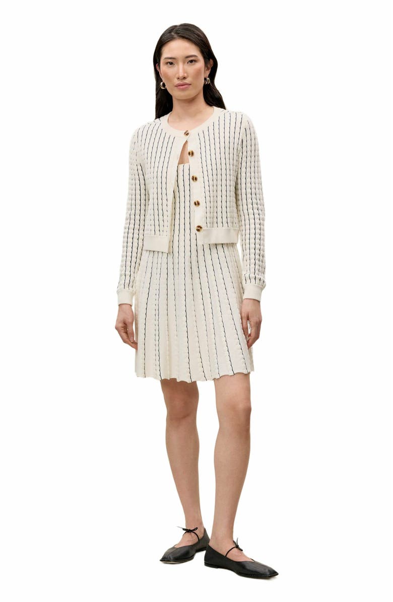 Rebecca Taylor Dorothy Knit Cardigan, Main, color, Ivory