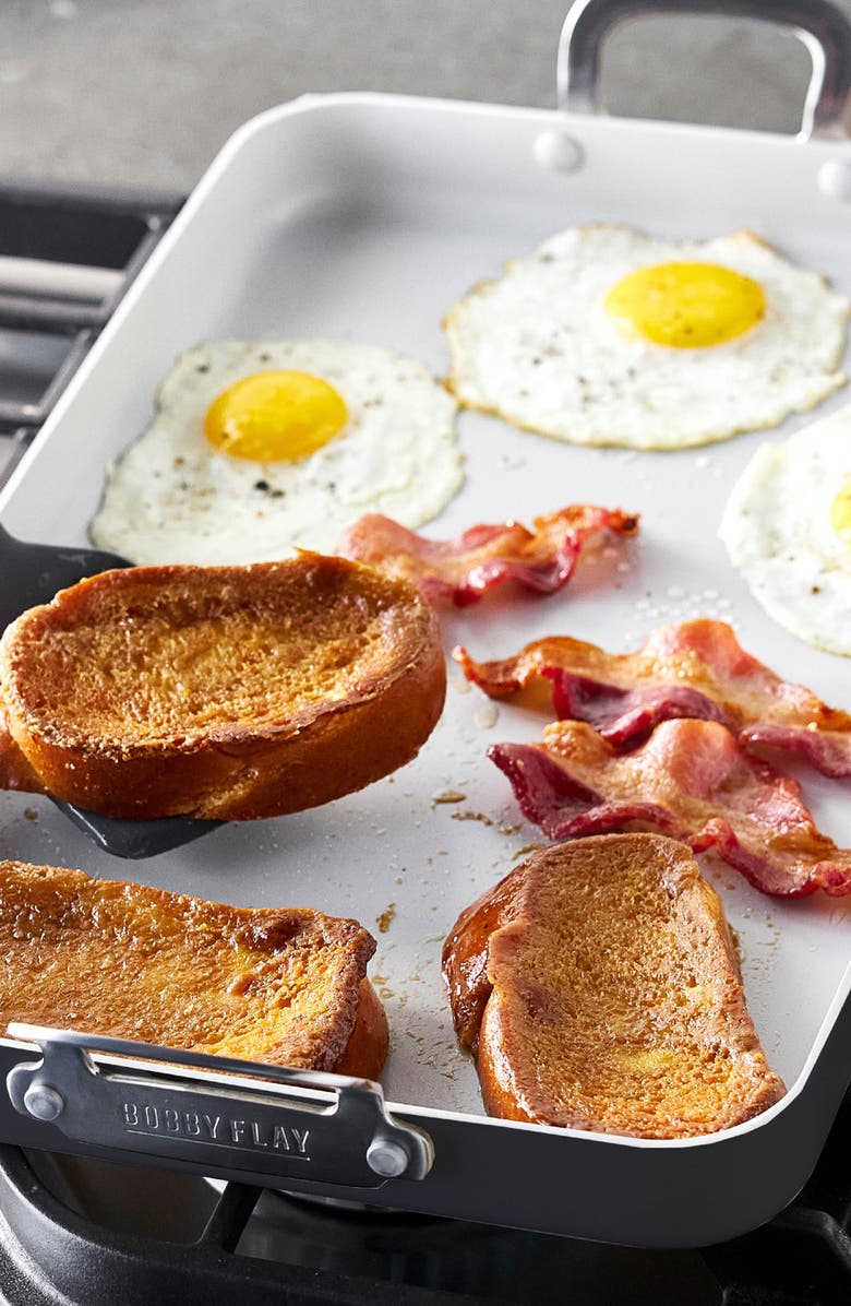 GreenPan x Bobby Flay Ceramic Nonstick Double Burner Griddle, Alternate, color, Graphite