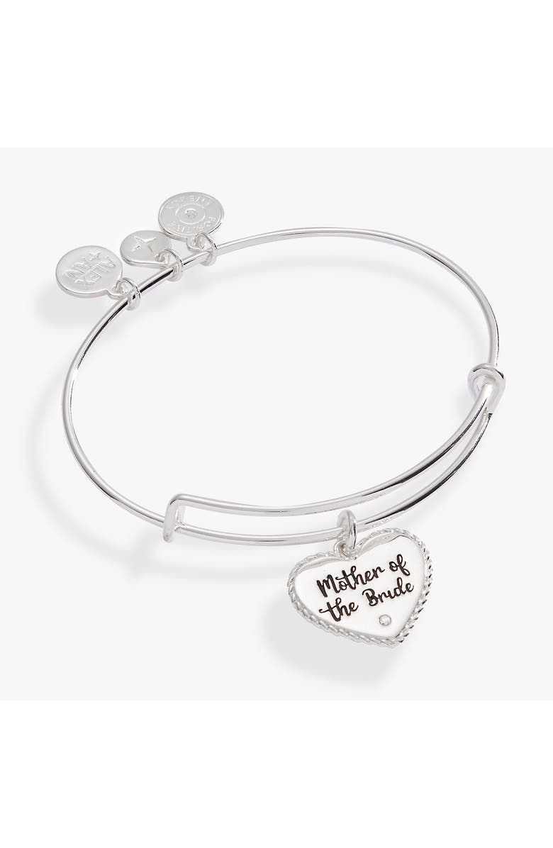 Alex and Ani Mother of the Groom Heart Bangle, Main, color, Gold