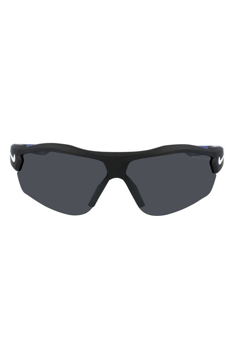 Nike Show X3 72mm Oversize Wraparound Sunglasses, Main, color, 