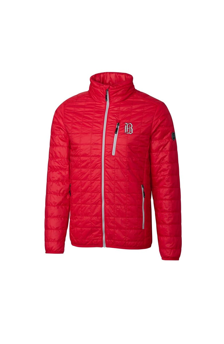 Cutter & Buck Men's Cutter & Buck Red Birmingham Barons Rainier PrimaLoft Eco Insulated Full-Zip Puffer Jacket, Alternate, color, 