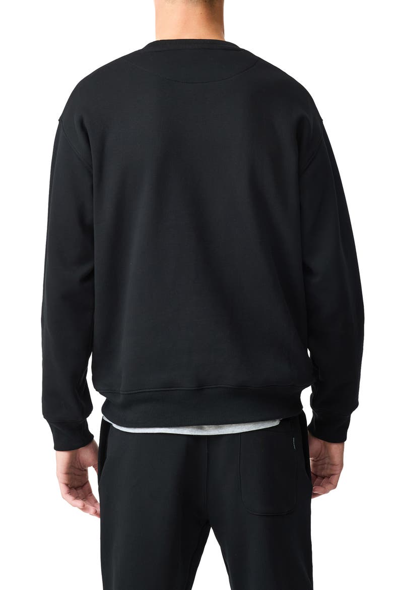 Otago Crewneck Sweatshirt, Alternate, color, NOIR