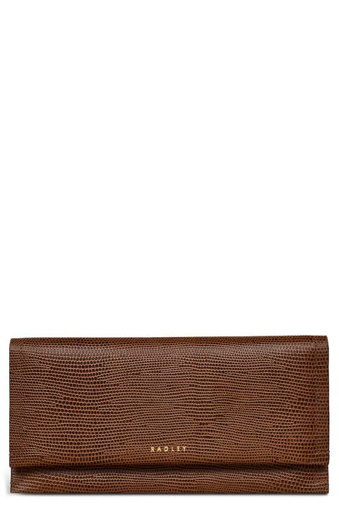 Large Oak Street Lizard Embossed Wallet