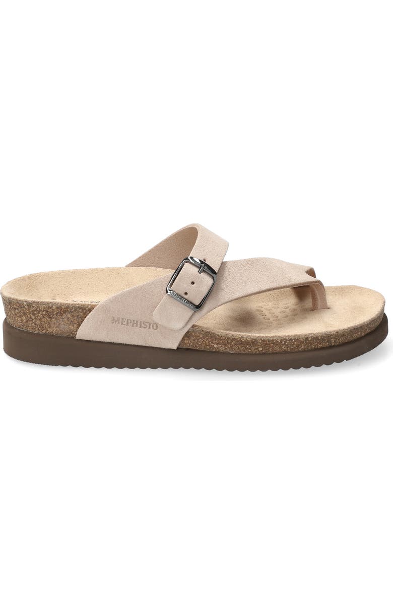Mephisto Helen Toe Loop Sandal, Alternate, color, Light Sand