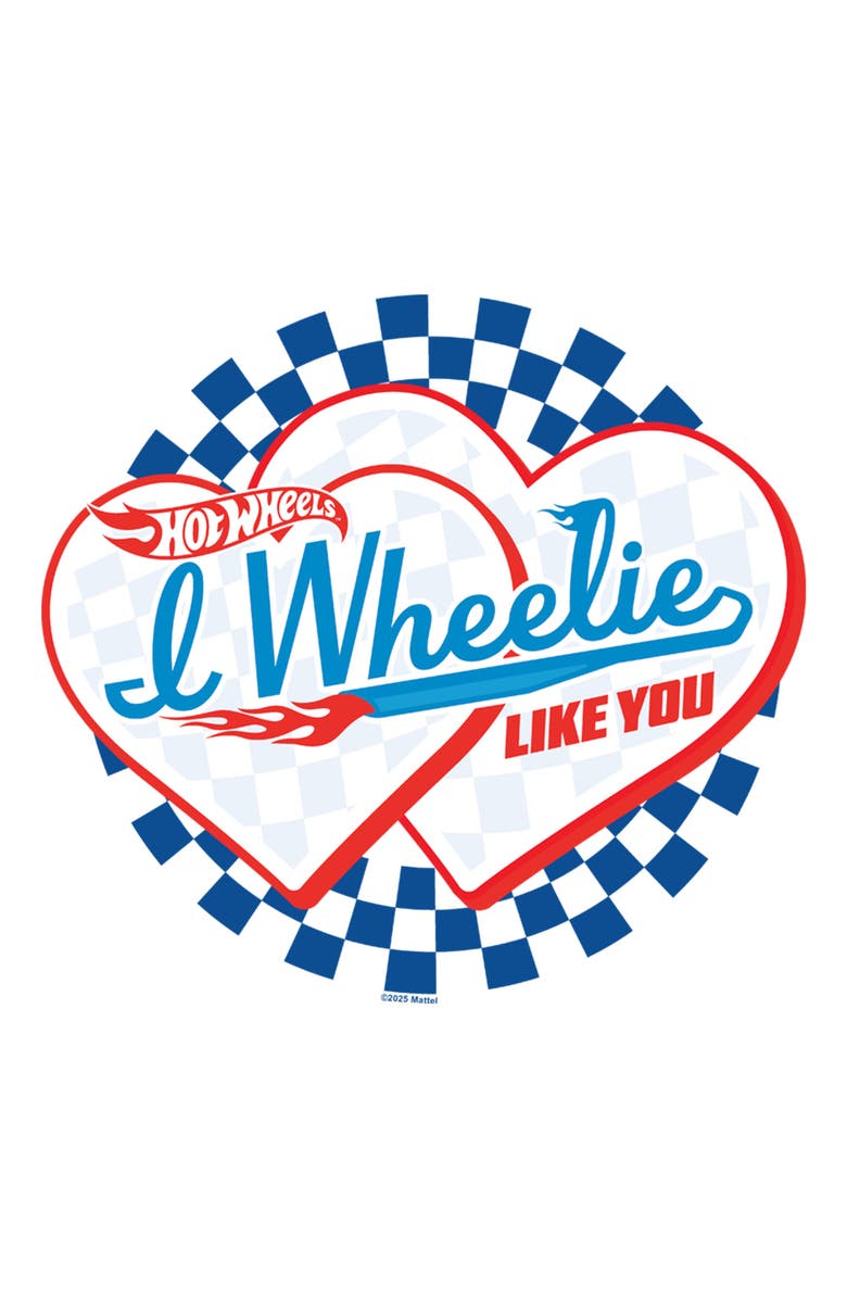 Hot Wheels Men's Hot Wheels I Wheelie Like You  Graphic T-Shirt, Alternate, color, White