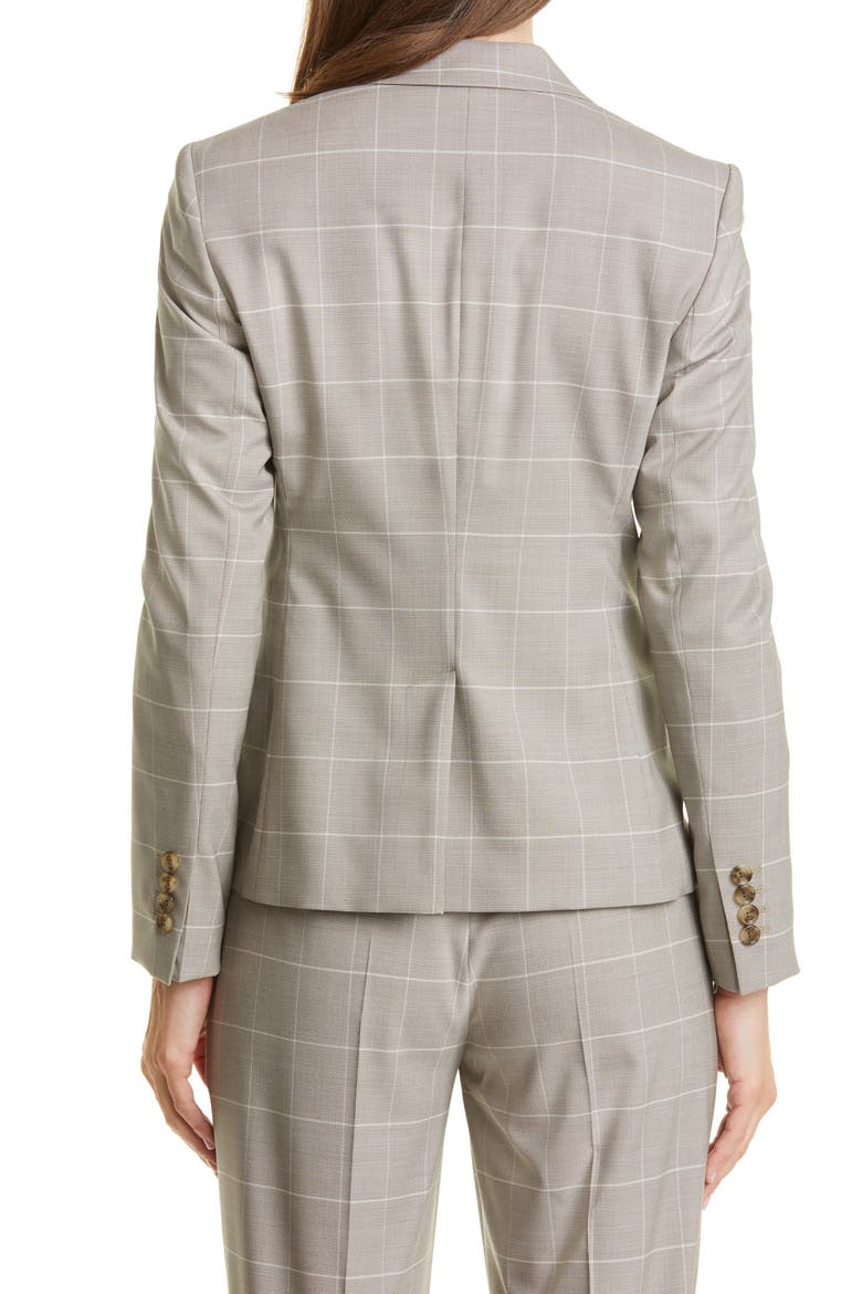 Jabielle Wool & Silk Suit Jacket, Alternate, color, SAND FANTASY