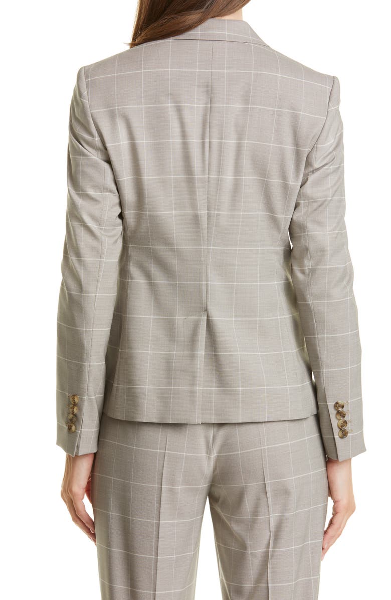 BOSS Jabielle Wool & Silk Suit Jacket, Alternate, color,