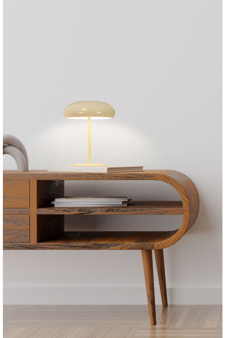 Ayla 15" Dimmable LED Table Lamp In Yellow Beige Finish, Alternate, color, Pastel Yellow