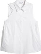 HARSHMAN Ziva Sleeveless Button-Up Shirt
