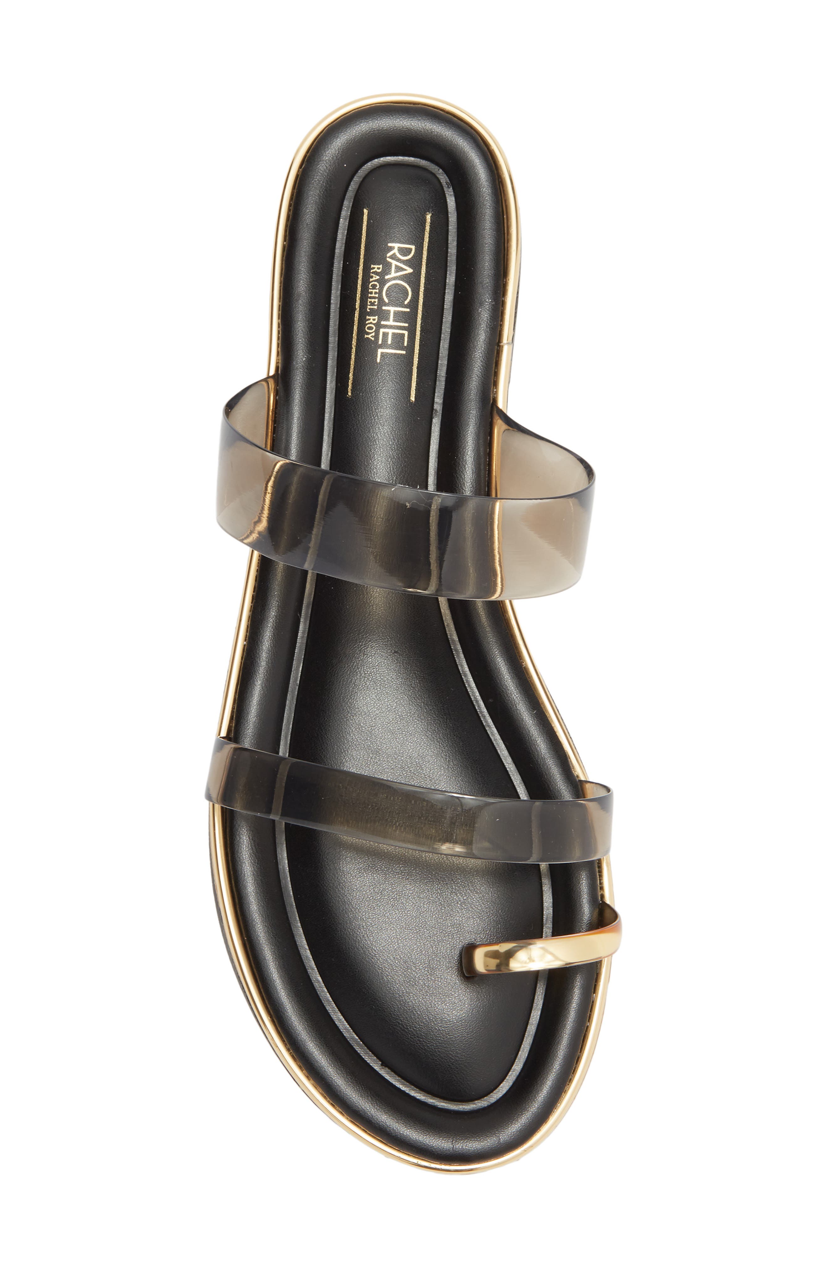 RACHEL Rachel Roy Boca Slide Sandal, Alternate, color, Black Clear