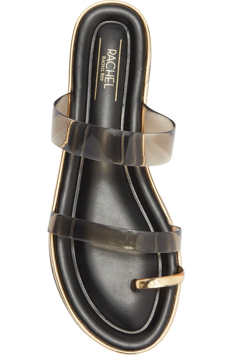 RACHEL Rachel Roy Boca Slide Sandal, Alternate, color, Black Clear