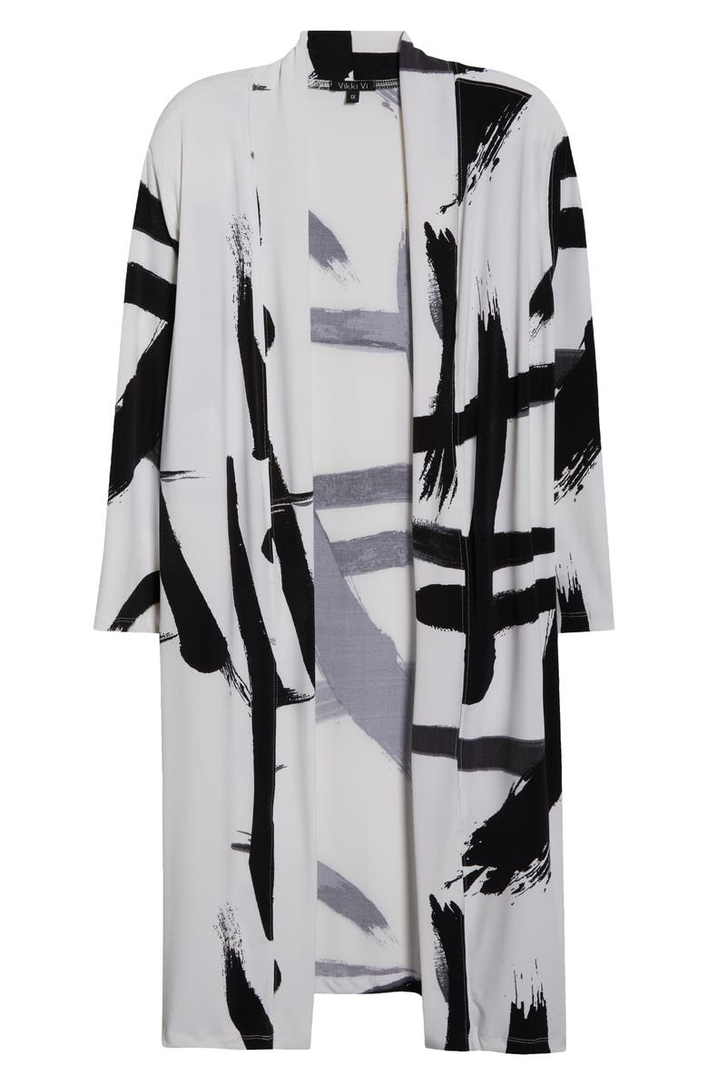 Vikki Vi Print Duster, Alternate, color, Zen