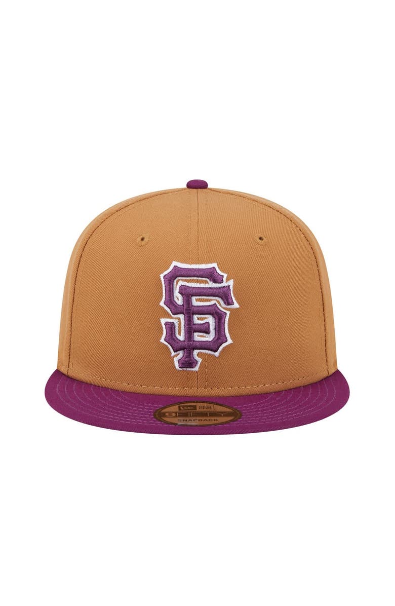 New Era Men's New Era Brown/Purple San Francisco Giants Color Pack Two-Tone 9FIFTY Snapback Hat, Alternate, color, Brown